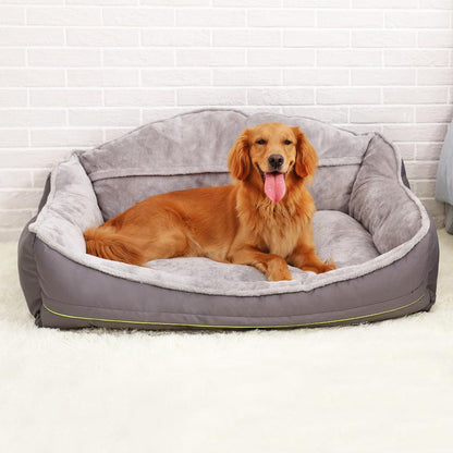 Luxury Pet Haven: Plush Polyester Sofa Bed for Dogs