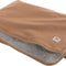 Firm Duck Sherpa-Lined Throw Blanket, Reversible Pet Blanket with Water Repellent Coating,  Brown