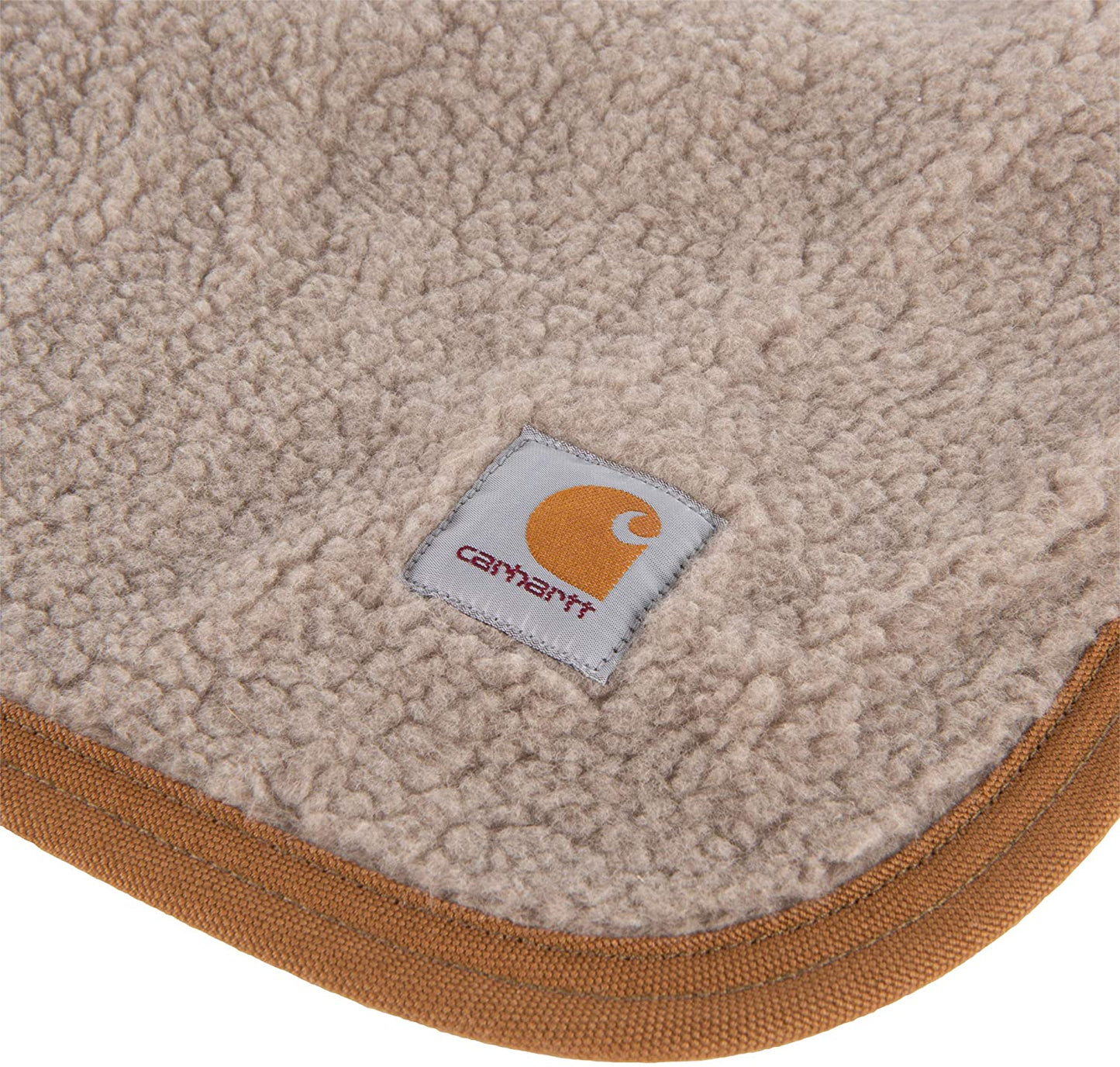 Firm Duck Sherpa-Lined Throw Blanket, Reversible Pet Blanket with Water Repellent Coating,  Brown