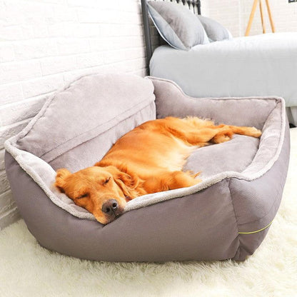 Luxury Pet Haven: Plush Polyester Sofa Bed for Dogs