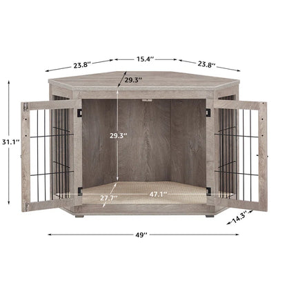 Dereham Furniture Corner Dog Crate with Cushion